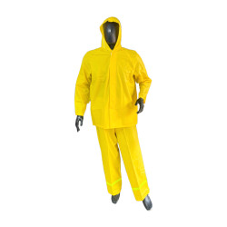 Impermeable Conjunto Chaqueta Capucha Pantalon Cal 16 Reflectivo