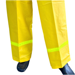 Impermeable Conjunto Chaqueta Capucha Pantalon Cal 16 Reflectivo