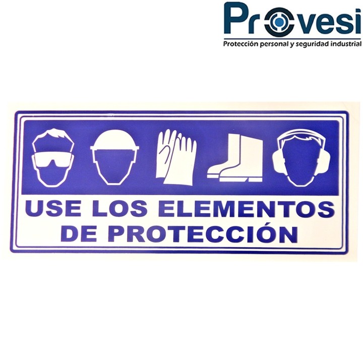 Señal Uso Obligatorio De Epp 30X15