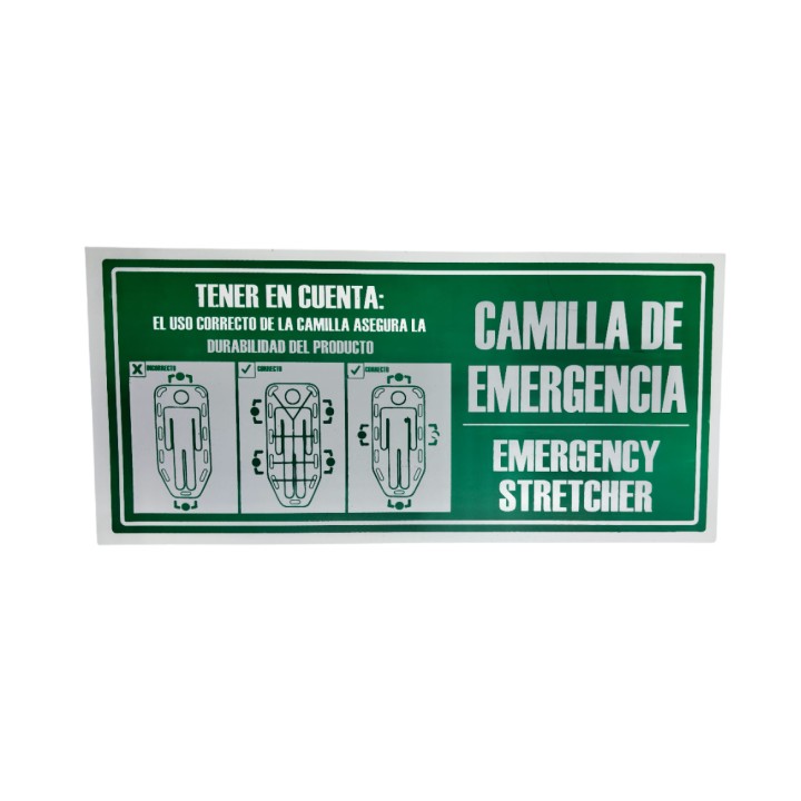 Camilla Emergencia Plastica Naranja Nacional
