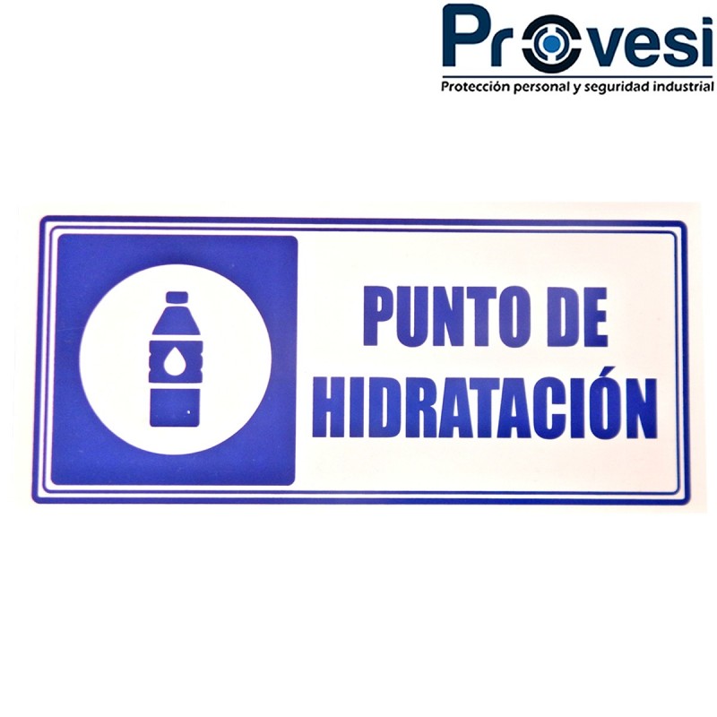 Señal Punto De Hidratación 30X15