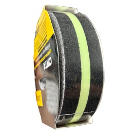 Cinta Antideslizante Negra  Fotoluminicente 20 Mtrs x 5 cm Uduke
