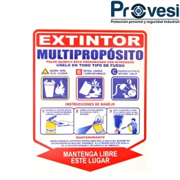 Señal Extintor Multiproposito