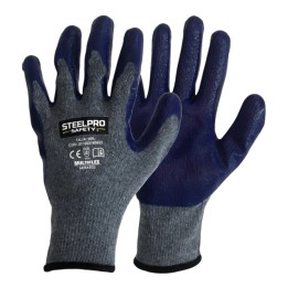 Guante Latex Multiflex Eco Gris Steelpro