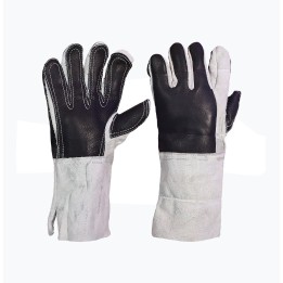 Guantes de Carnaza Palmero Largo 14 cm Refuerzo en Tula