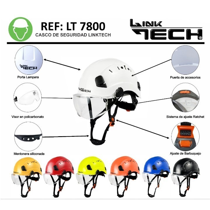 Casco de Rescate Ventilado LT 7800 LinkTech