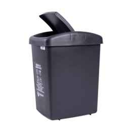 Papelera Vaiven 36 Lts Negro ColPlast