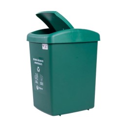 Papelera Vaiven 36 Lts Verde ColPlast
