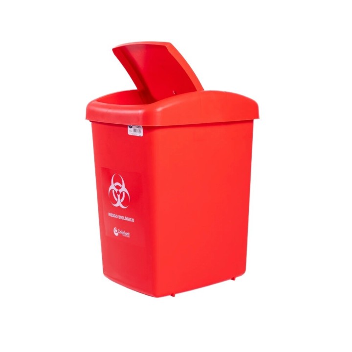 Papelera Vaiven 36 Lts Rojo ColPlast