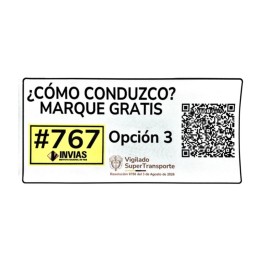 Adhesivo Como Conduzco 30x15
