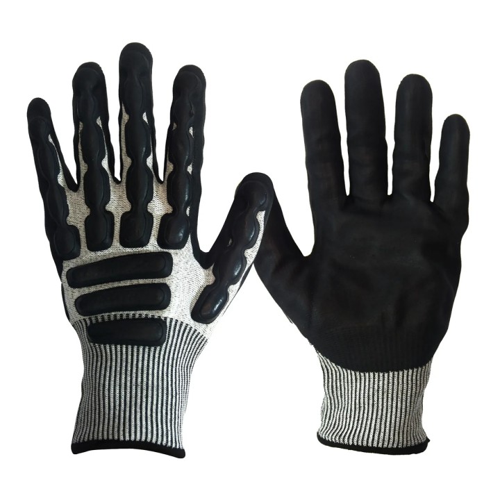 Guante Multiflex Impact Nitrilo CUT-5 Anti Impacto Steelpro
