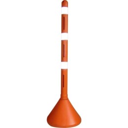 Señalizador Canalizador Vehicular Y Peatonal Señalizador Vial Tubular Base Naranja P